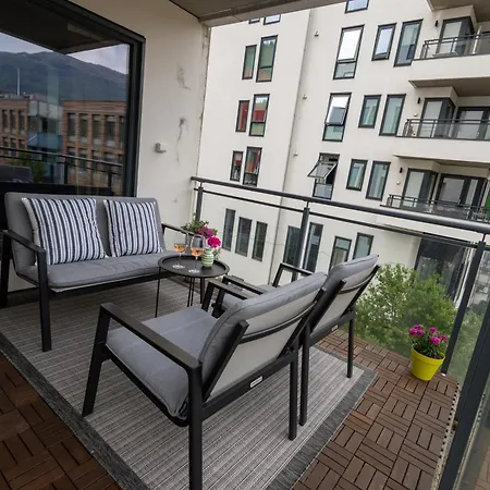 아파트 Modern - Amazing Terrace And Fjord View, Close To Center *